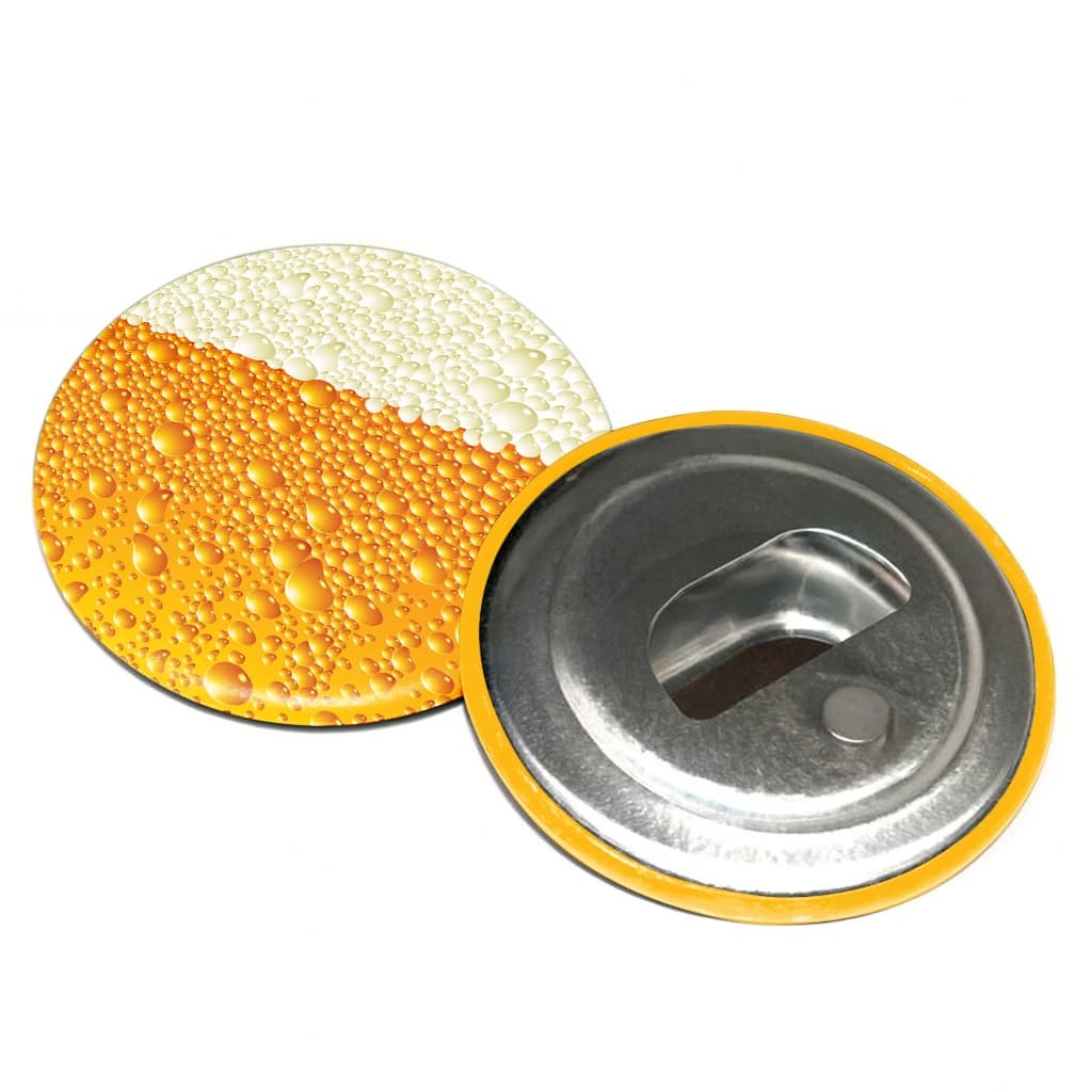 2.25" Round Custom Bottle Opener — Magnet