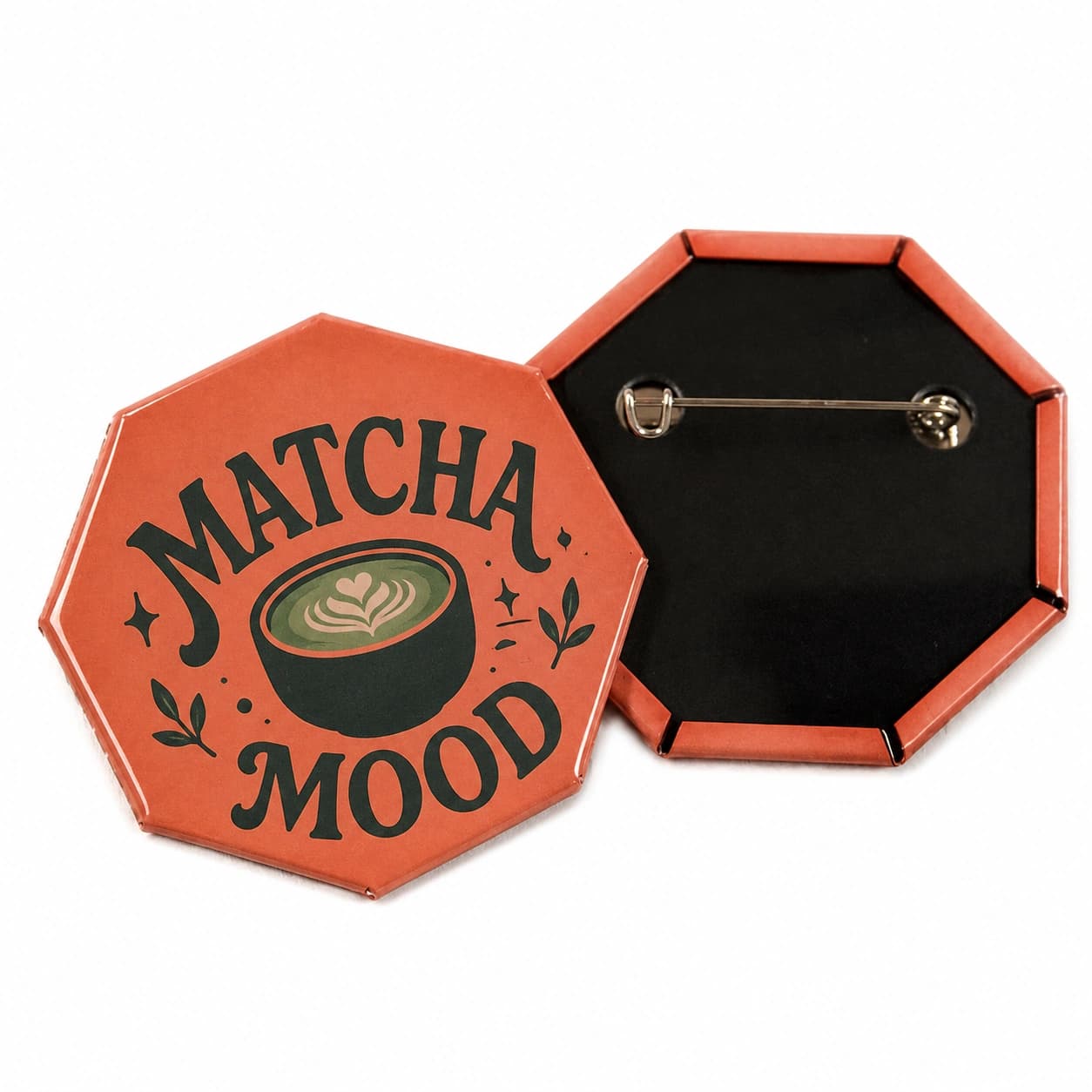 2 inch Octagon Custom Pinback Button