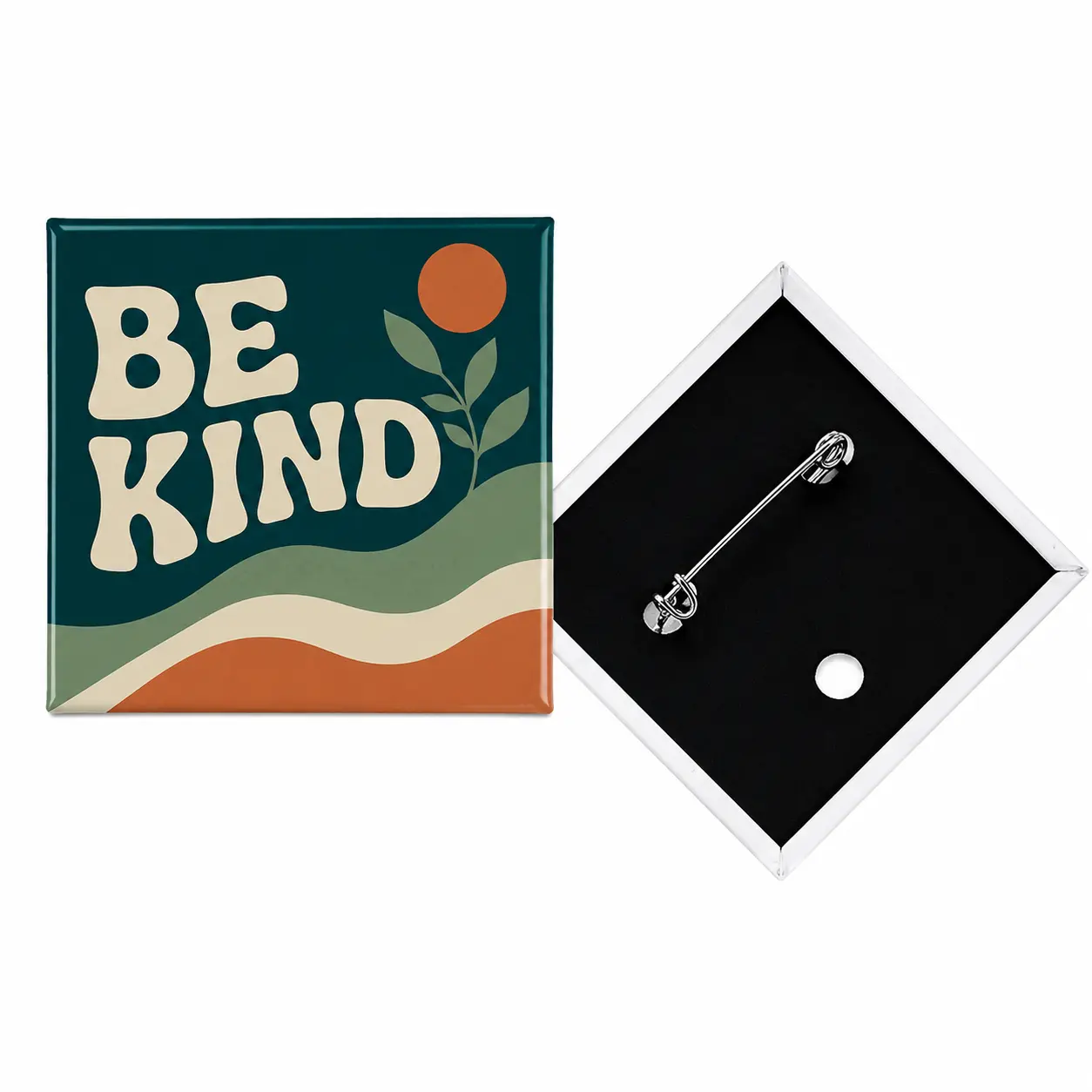 2" Square Custom Pinback Button