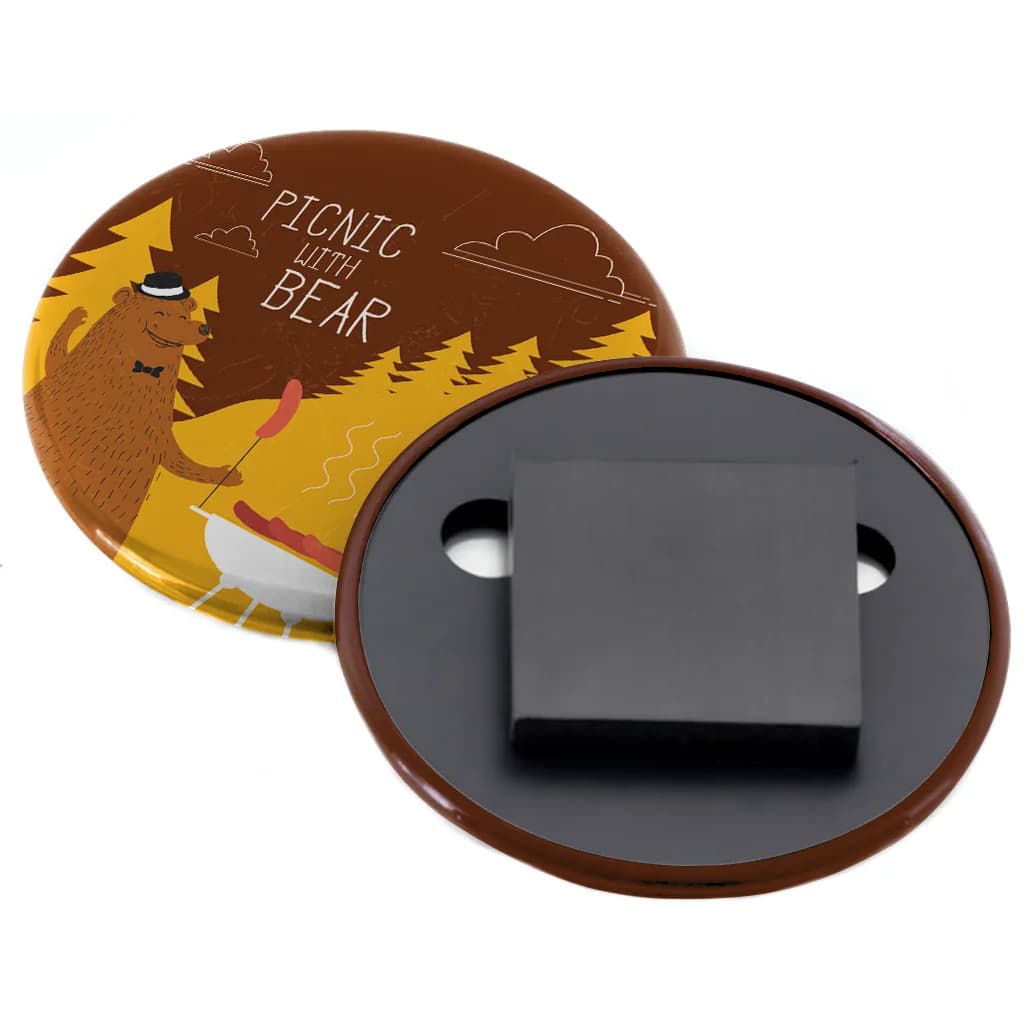 2" Round Custom Refrigerator Magnet Button